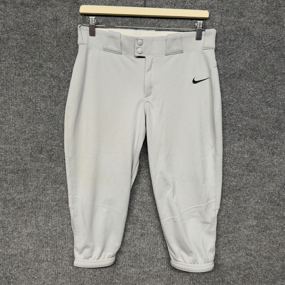 Nike Vapor Select 3/4 Softball Pants Gray Women's Size Medium AV6642-052